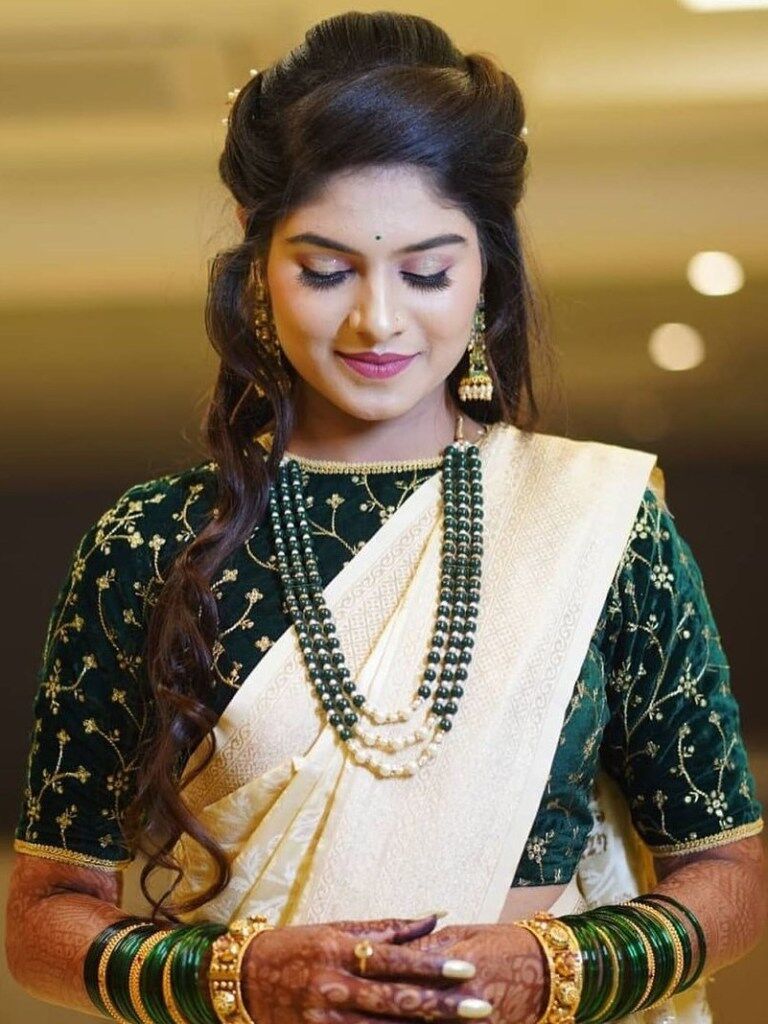 Marathi Bridal Hairstyles for Maharashtrian Brides | Bridal hair buns, Hair  styles, Bridal hair